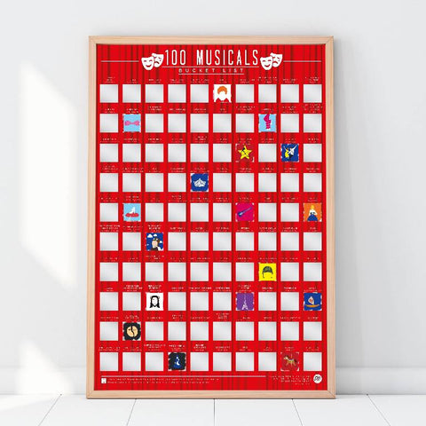 Gift Republic Krasposter - 100 Musicals
