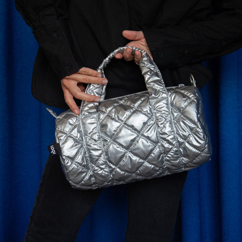 LOQI Weekender Medium - Silver Puffy