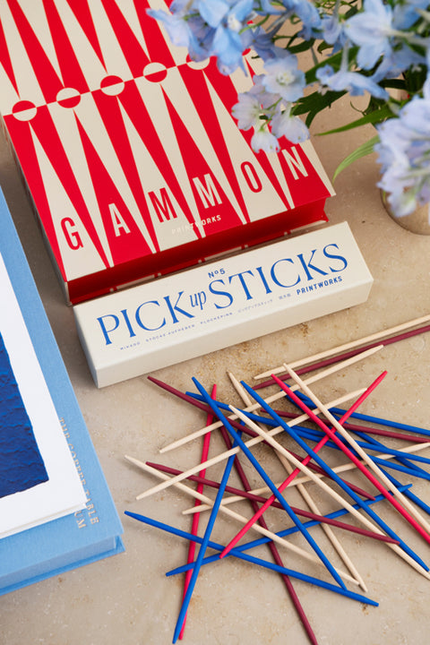 Printworks Spel Classic - Pick Up Sticks - Blauw