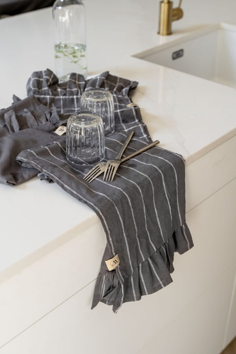 Walra Keukenset Lovely Linen Ruffles 3-delig