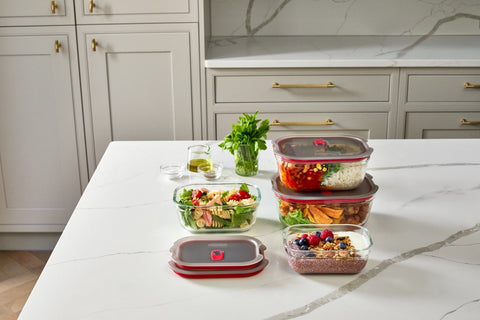 Black+Blum Glass Food Box set Mixed (XS/S/M/L) - Meal prep - set van 4
