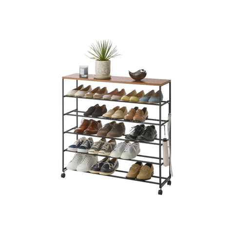 Yamazaki Tower Schoenenrek op wielen 5-laags