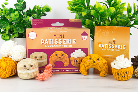 Gift Republic DIY kit - Pocket Crochet Crafts - Mini Patisserie