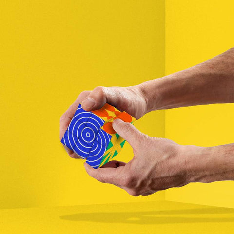 Mustard Rubik's kubus - Hypno Cube