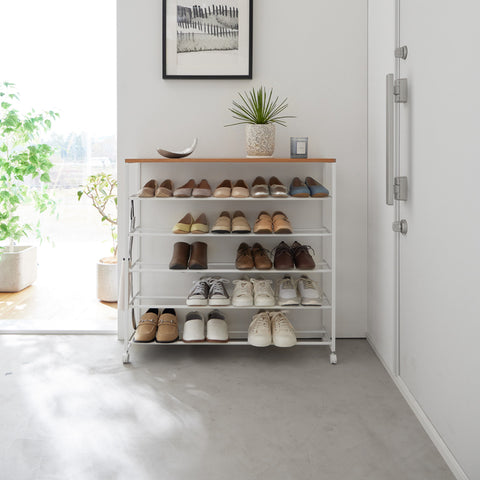 Yamazaki Tower Schoenenrek op wielen 5-laags