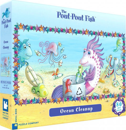 New York Puzzle Company Puzzel Pout Pout Ocean Cleanup - 80 stukjes