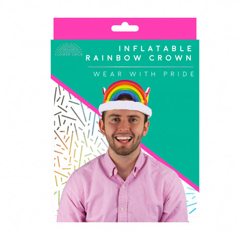 Gift Republic Hoofdband opblaasbaar - Rainbow