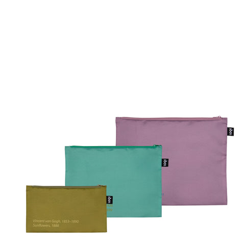 LOQI Zip Pockets - Seurat, Monet, Van Gogh CiCLO