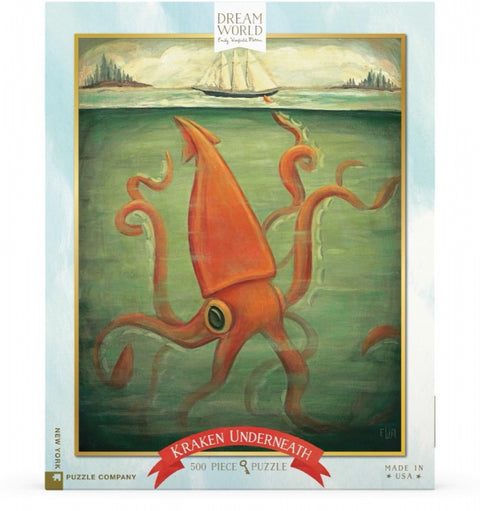 New York Puzzle Company Puzzel Kraken Underneath - 500 stukjes