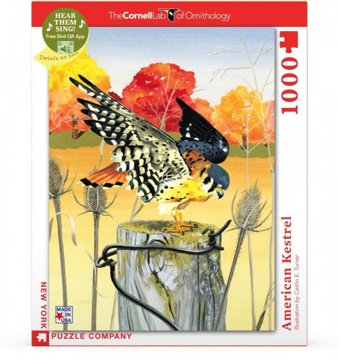 New York Puzzle Company Puzzel Cornell Lab American Kestrel - 1000 stukjes