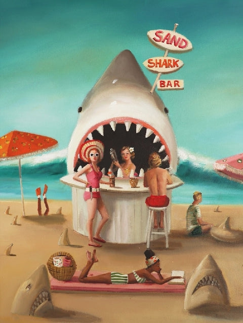 New York Puzzle Company Puzzel Sand Shark Bar - 500 stukjes