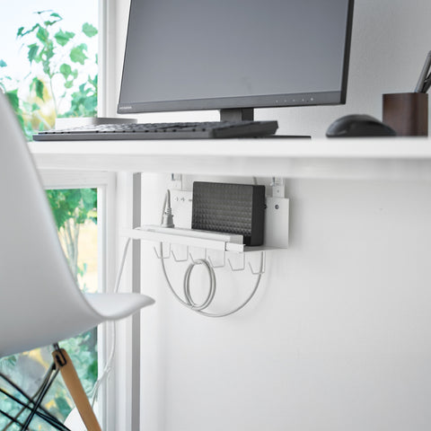 Yamazaki Smart Kabel- en routerorganizer voor onder bureau uitschuifbaar