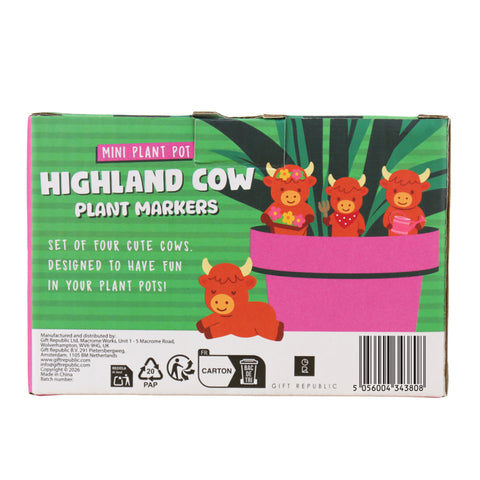 Gift Republic Plantenpot decoratie - Highland Cow