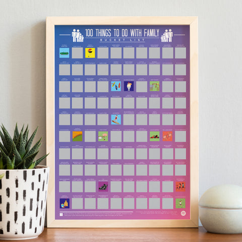 Gift Republic Krasposter - 100 Things To Do With Family