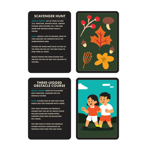 Gift Republic Kaartenset - Camping Games Tin