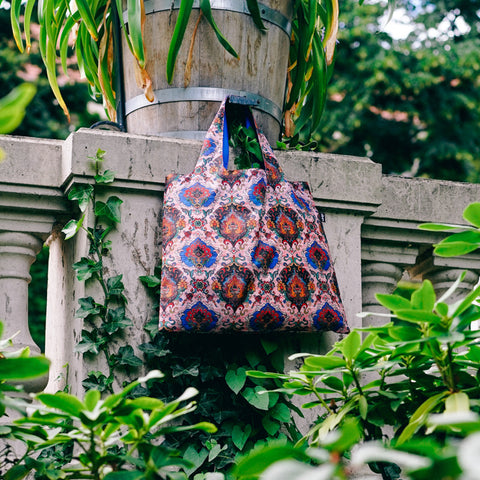 LOQI Bag Large - Tapestry Tea Rose gerecycled