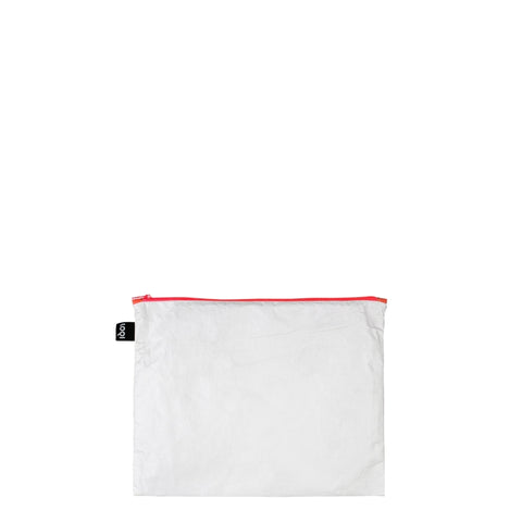 LOQI Zip Pockets - Tyvek Dark Orange, Yellow, Green