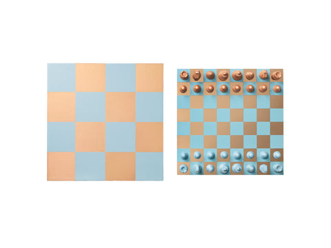 Printworks Classic - Art Of Chess Mirror - Lichtblauw/Koper
