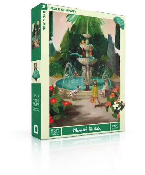 New York Puzzle Company Puzzel Mermaid Fountain - 1000 stukjes