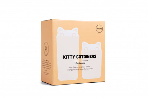 Ototo Voorraadpotten Kitty Catainers set van 2