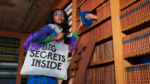 LOQI Bag Large - Transparent Secret and Classified
