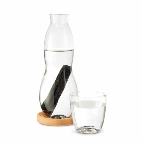 Black+Blum Personal Carafe - Waterkaraf met filter en glas - 0.8Ltr