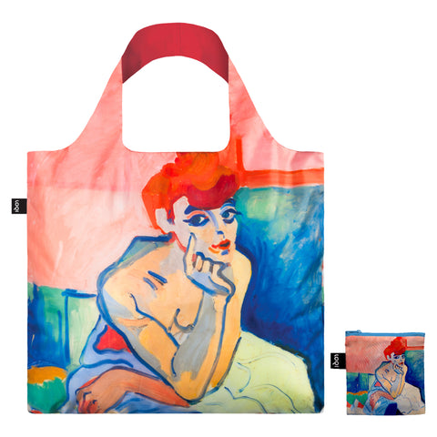 LOQI Bag Large - Woman in a Chemise gerecycled