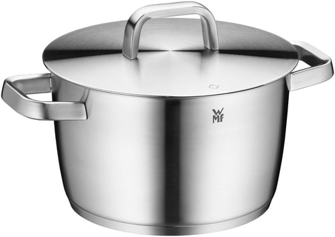 WMF Iconic 2-delige set kookpan hoog - Ø220mm + steelpan met deksel - Ø160mm