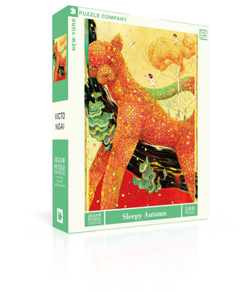 New York Puzzle Company Puzzel Sleepy Autumn - 500 stukjes