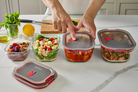 Black+Blum Glass Food Box set Mixed (XS/S/M/L) - Meal prep - set van 4