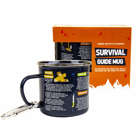 Gift Republic Mok emaille - Enamel Mug - Survival