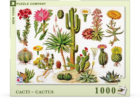 New York Puzzle Company Puzzel Cacti ~ Cactus - 1000 stukjes