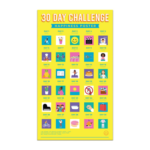 Gift Republic Krasposter - 30 Day Happiness Challenge