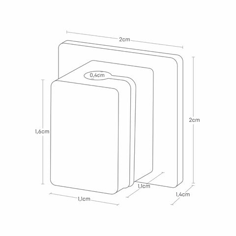 Yamazaki Smart Kabelorganizers magnetisch set van 5
