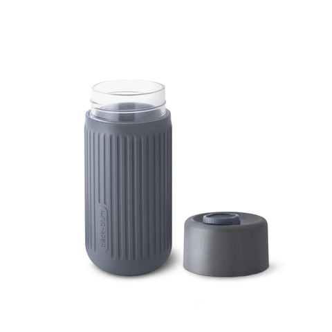 Black+Blum Travel Cup Glass - Reisbeker glas - 0.34Ltr - Grijs/