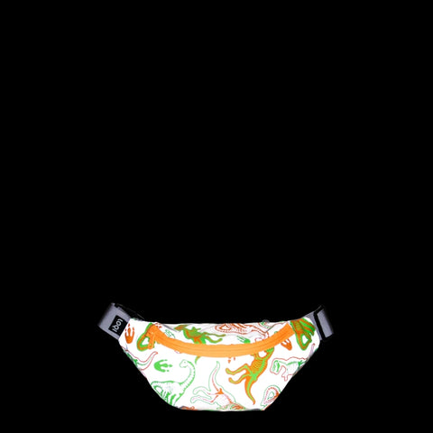 LOQI Bum Bag Medium - Dinosaur Skeleton reflecterend