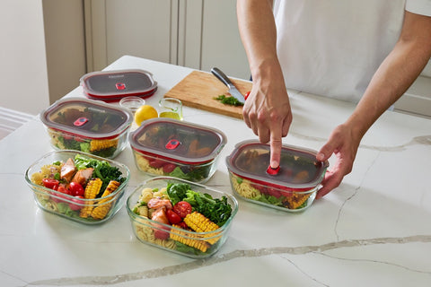 Black+Blum Glass Food Box set Medium - Meal prep - set van 5