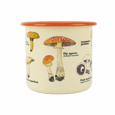 Gift Republic Bloempot Emaille - Mushrooms