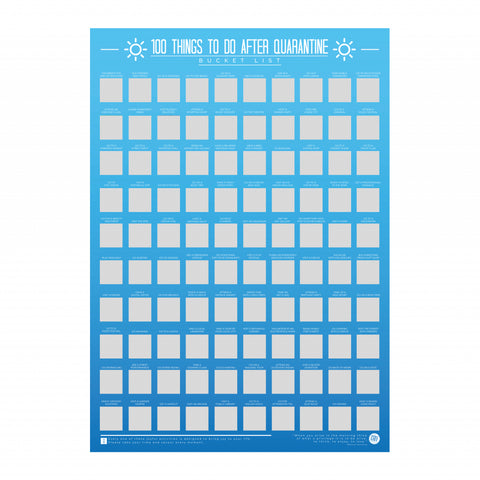 Gift Republic Krasposter - 100 Things To Do After Quarantine