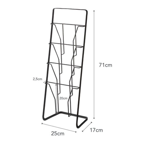 Yamazaki Tower Tijdschriftenrek 4 vakken