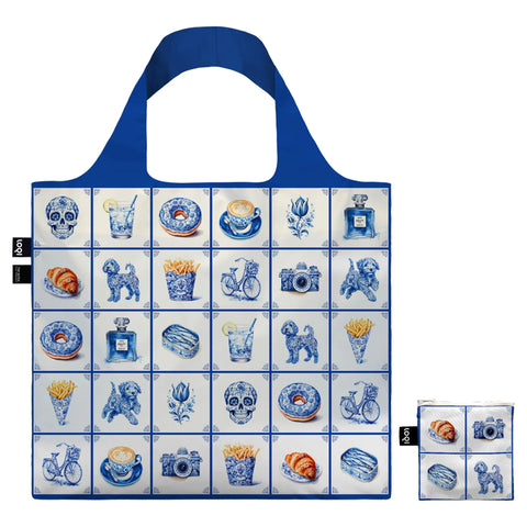 LOQI Bag Large - Delft Funky gerecycled