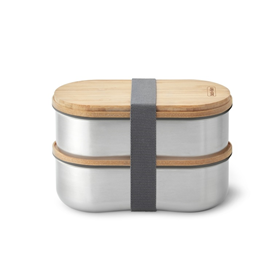 Afbeelding van Black+Blum Bento Box - Lunchbox - 185x97x120mm - Grijs