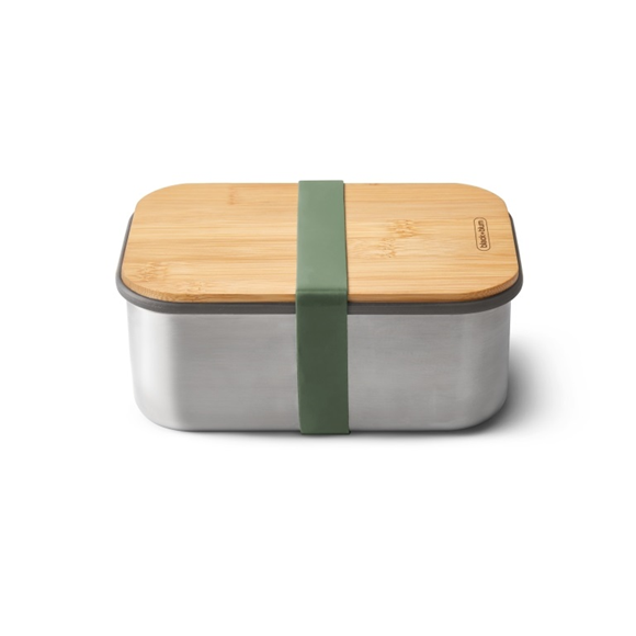 Product image 1 of Black+Blum Broodtrommel - 190x135x75mm - Olijfgroen
