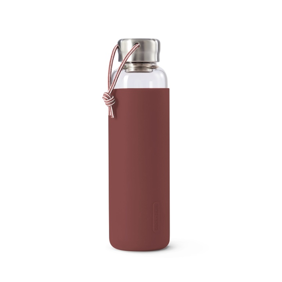 Product image 1 of Black+Blum Glass Water Bottle - 0.6Ltr - Burgundy