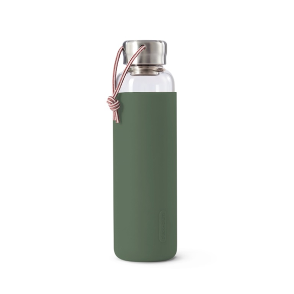 Product image 1 of Black+Blum Glass Water Bottle - 0.6Ltr - Olive