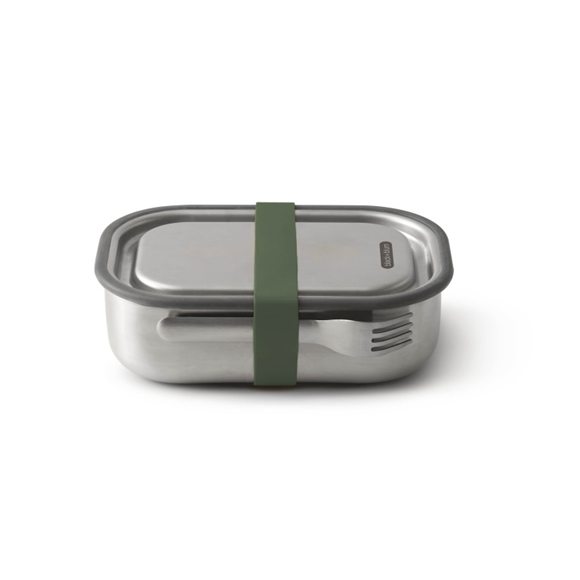 Product image 1 of Black+Blum Lunchbox - 200x140x60mm - Olijfgroen