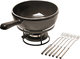 Image of Emile Henry Fondue set - Ø240mm - Fusain