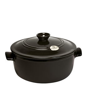 Afbeelding van Emile Henry Kookpan rond - Ø260mm - Fusain