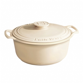 Afbeelding van Emile Henry Sublime Kookpan - 6Ltr - Cream