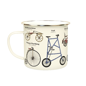 Image of Gift Republic Bikes - Enamel Mug